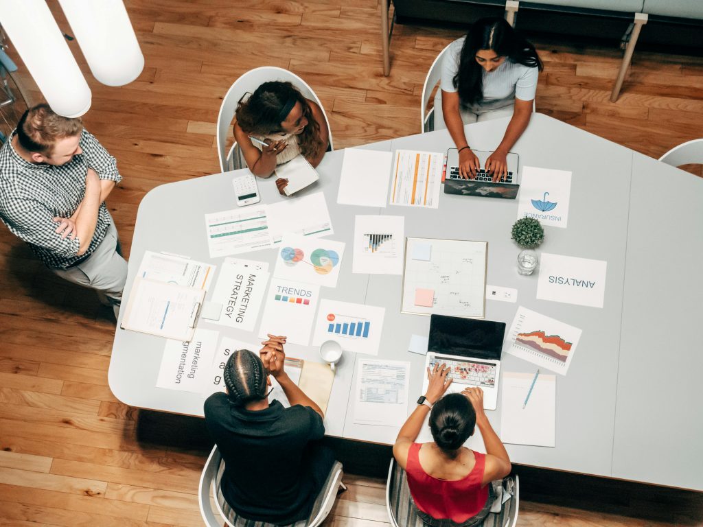 Future of marketing teams collaborating with AI-driven insights